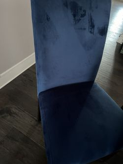 Blue Dinning Room Chairs 