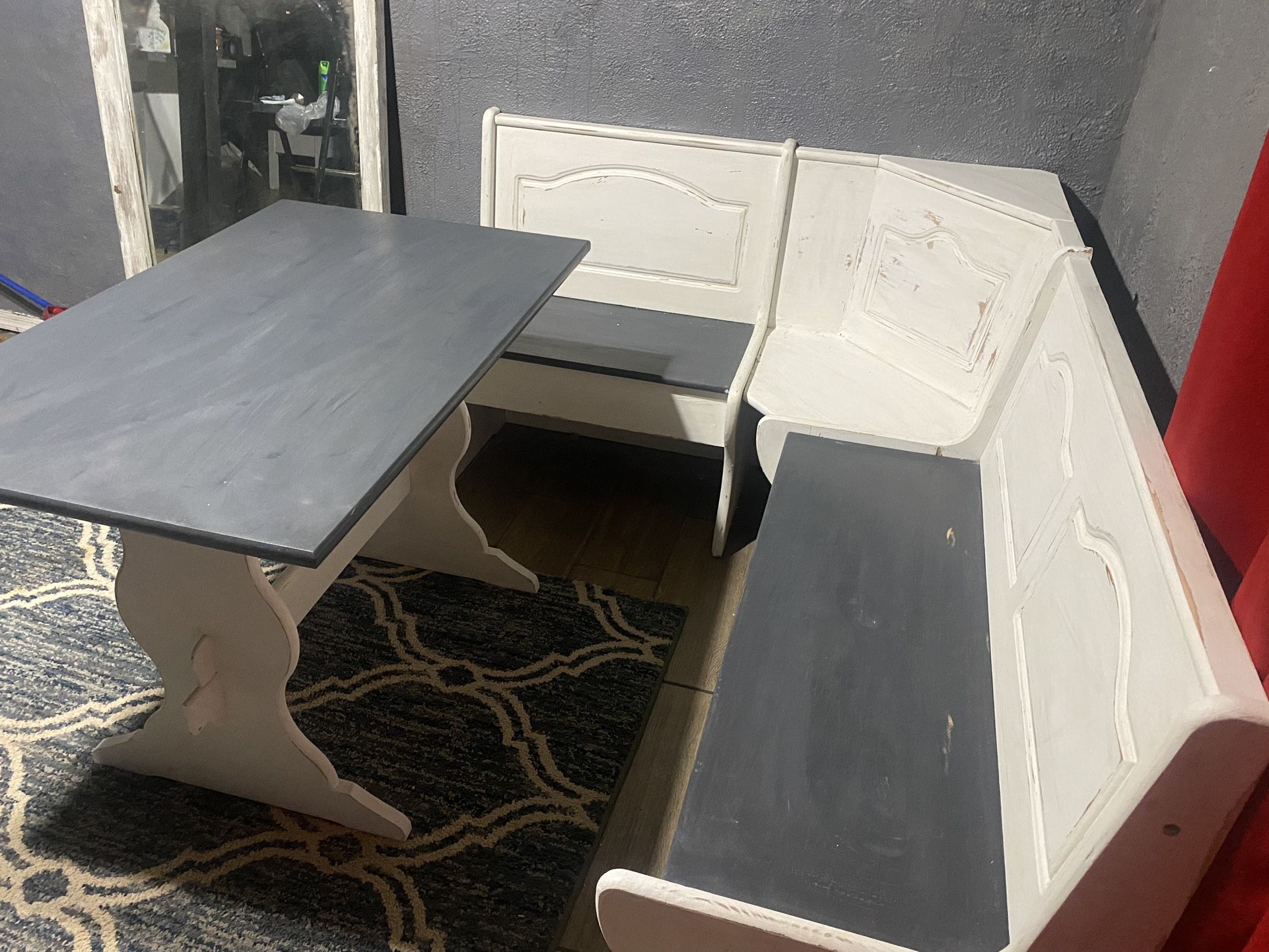 Refinished Breakfast Nook Table
