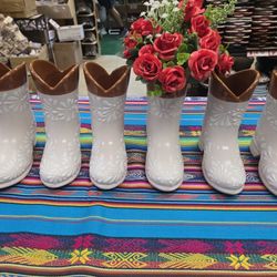 Mexican Talavera Boot FLOWER VASES 🌼 