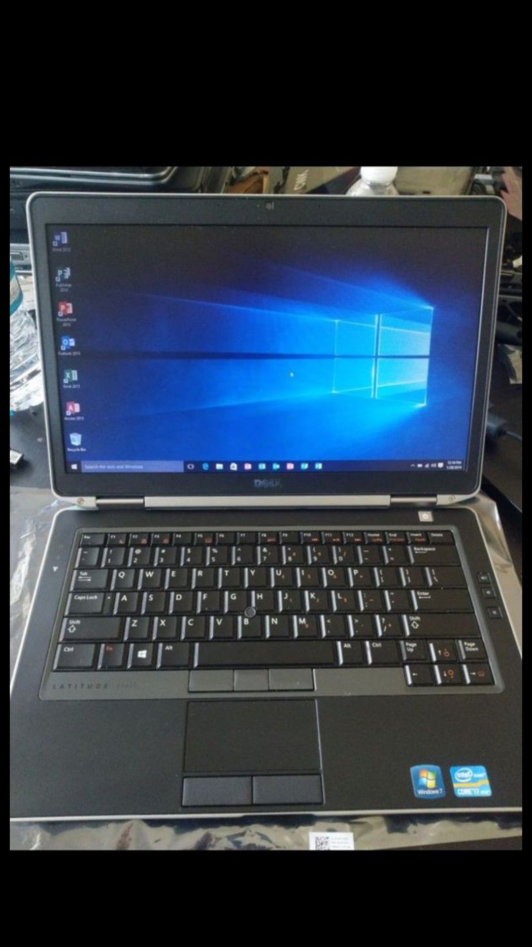 DELL i7 Laptop Windows 10 Microsoft Office 2013 pro 500gb hard drive 8gb ram
