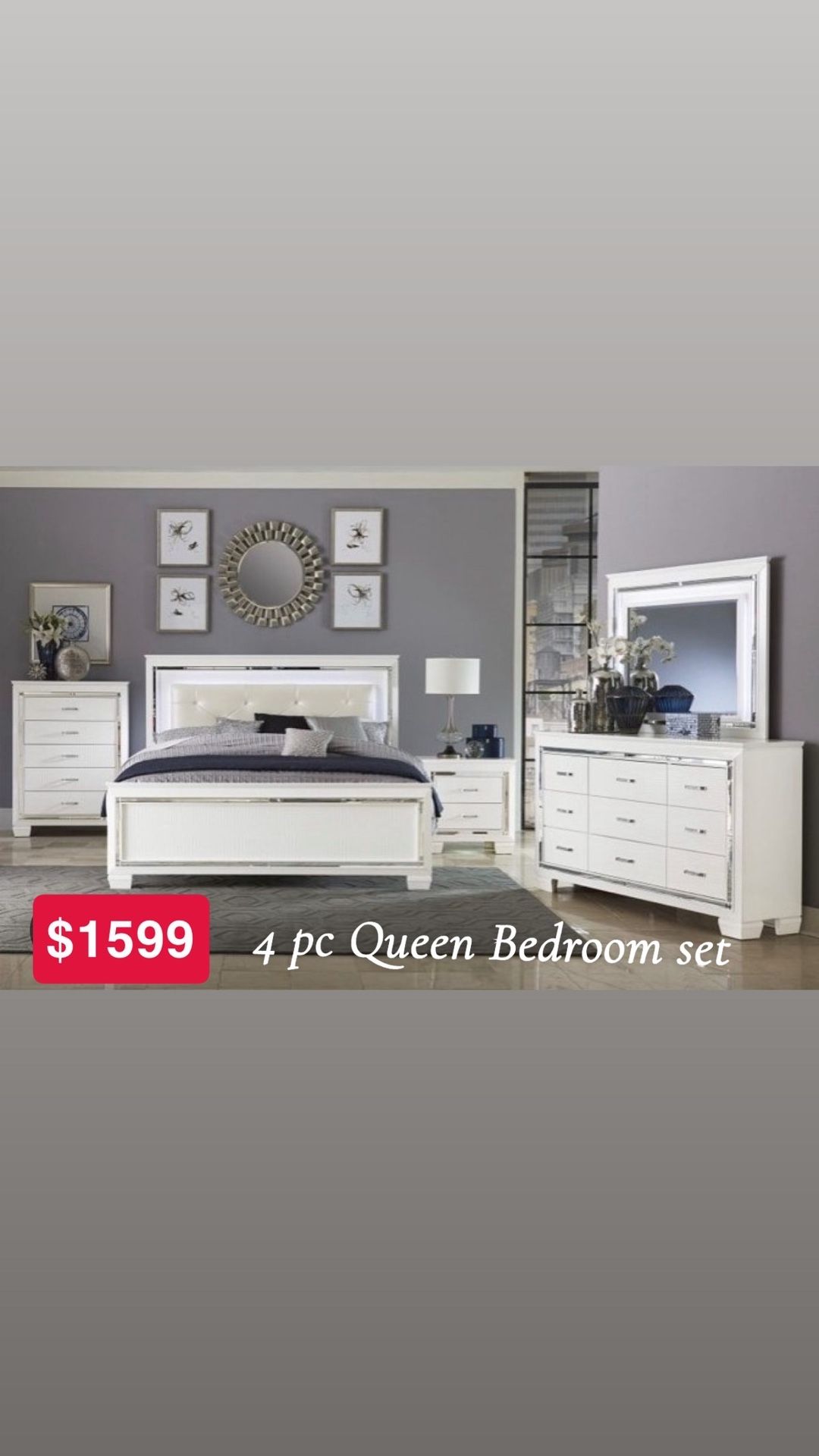4 Pc Queen Bedroom Set 
