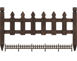 Garden Fence Wood 177.5 Inches (R) 591677
