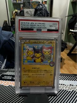 Pokemon Pikachu Poncho PSA 10