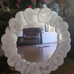 Brand New Round Alabaster Mirror