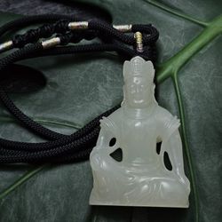 100% Real Natural Hetian Jade Pendant