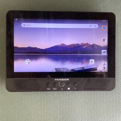 Fangor 10.1 Portable Android Tablet With Portable Dvd Player . Rechargeable 