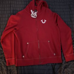 Red True Religion Hoodie 