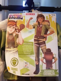 Brand new girl's Halloween costume "squirrel girl"