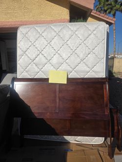 Queen size mattress & Box Spring & Bed Frame