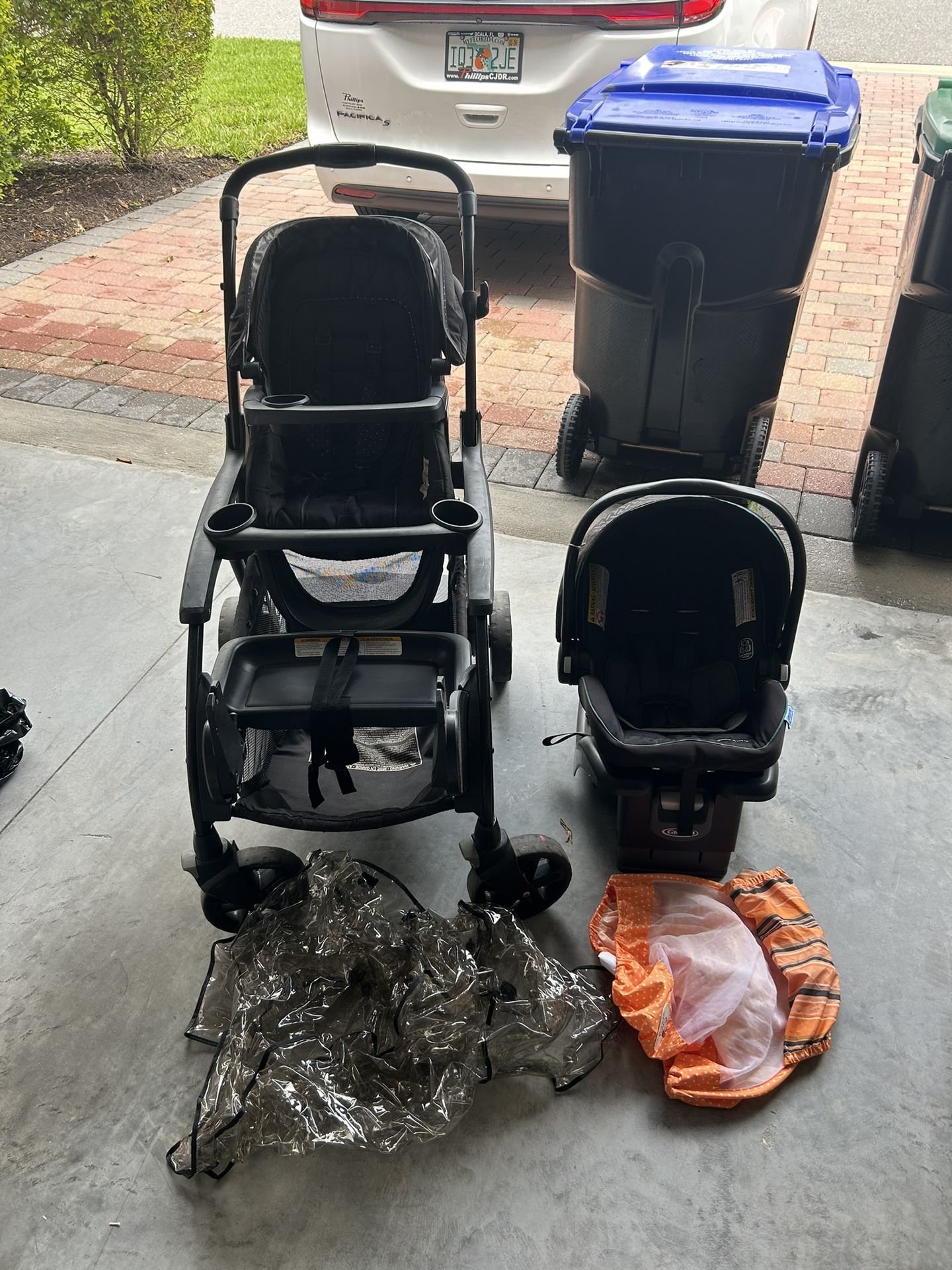 Graco Double Stroller And Car Seat