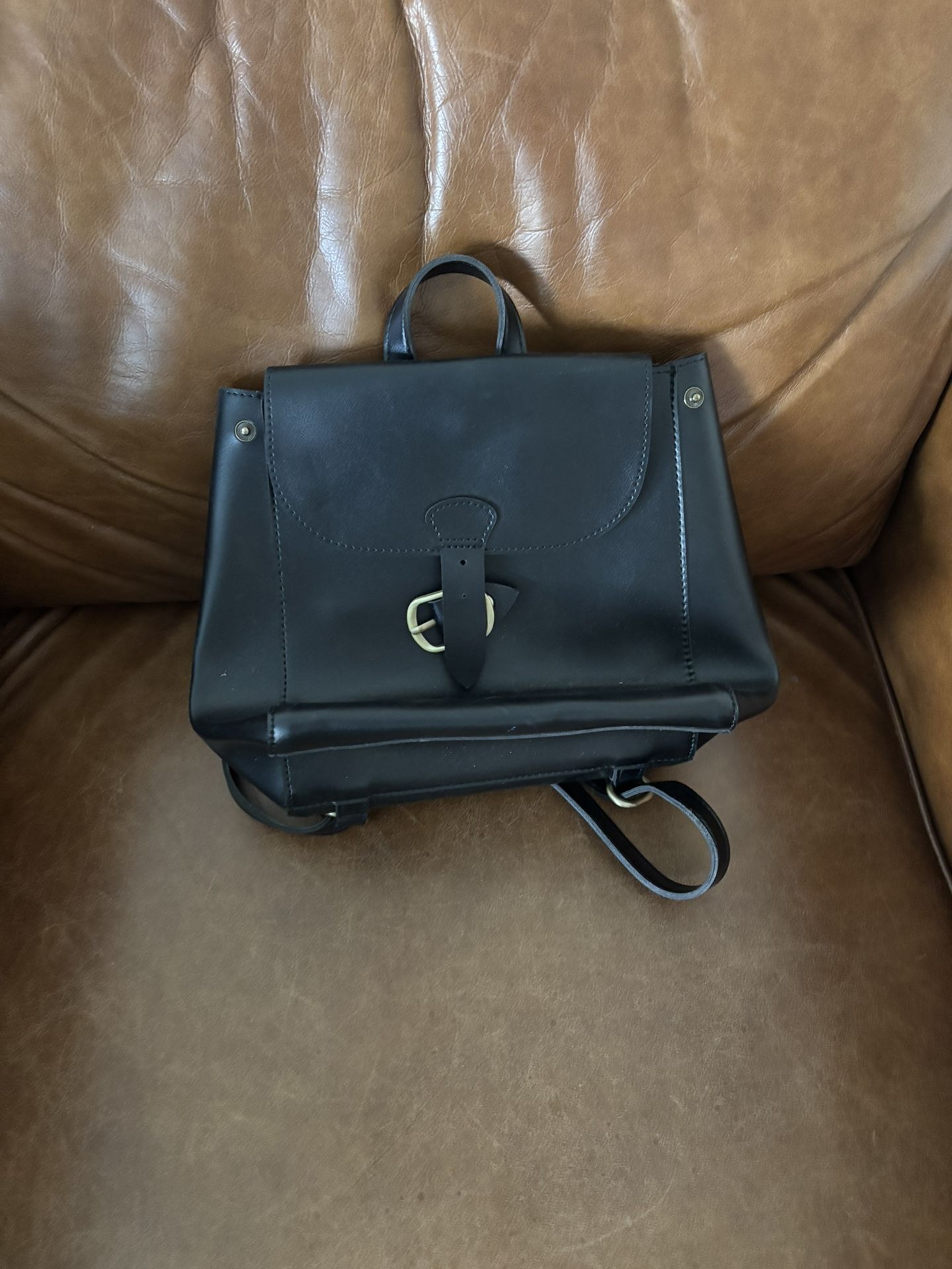 Faux Leather Backpack