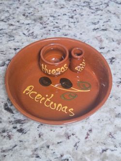 Vintage Olive Serving Dish 6"