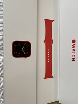 Apple Series 6 Red With Aluminum Case And Sport Band  band . Sold In Store For $350