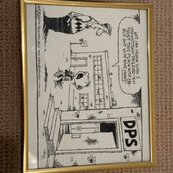 Ed Stein 95 Rocky Mtn News New Cartoon Framed Art Work