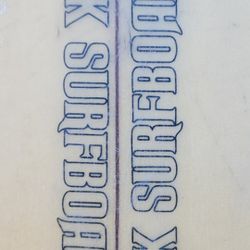 Rare Vintage Butt-tailed Bronzer By Rick Surfboards