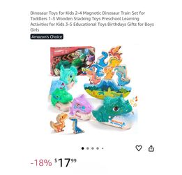 Brand new Dinosaur Toys for Kids 2-4 Magnetic Dinosaur Train Set for Toddlers 1-3