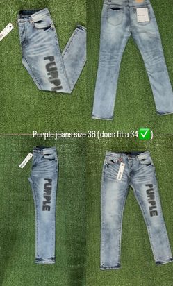 Purple jeans