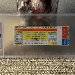 LeBron James High School Tournament Ticket (PSA)
