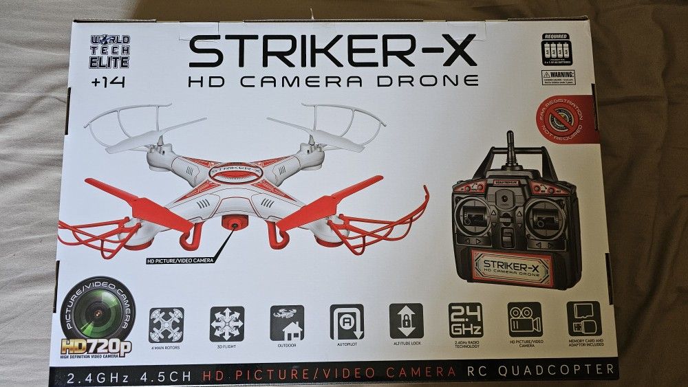 Striker X HD Camera Drone HD Picture/Video Camera RC