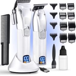 Fagaci Professional Hair Clippers for Men Set Turbo Power with Precise Cutting, Barber Clippers for Hair Cutting, Cordless Hair Clippers and Trimmers 