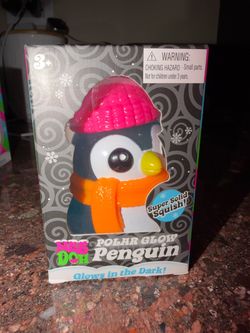 Nee Doh Polar Glow Penguin Stress Ball Toy