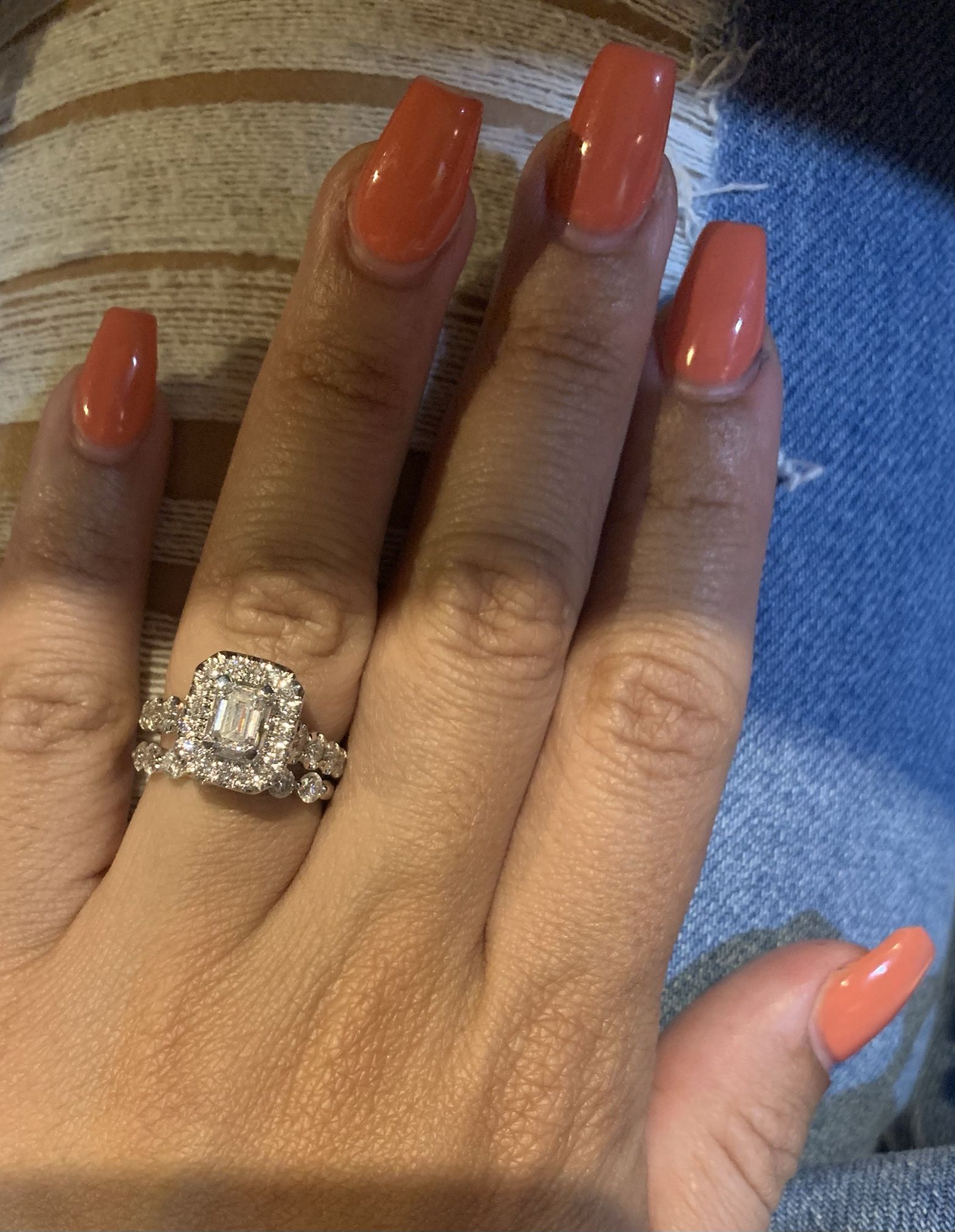 2 Karat Celebration Ring W/ 1 Karat Wedding Band