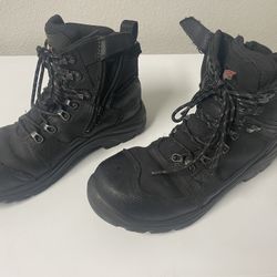 Red Wing 3532 Tradesman Black Leather Safety Toe Waterproof Work Boots 9.5 EE xwide