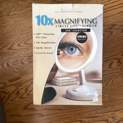 10X Magnifying Circle Lite Mirror