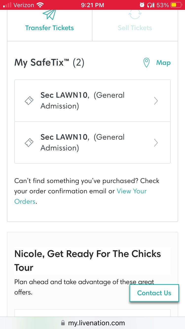 The Chicks- 2 Lawn Tickets