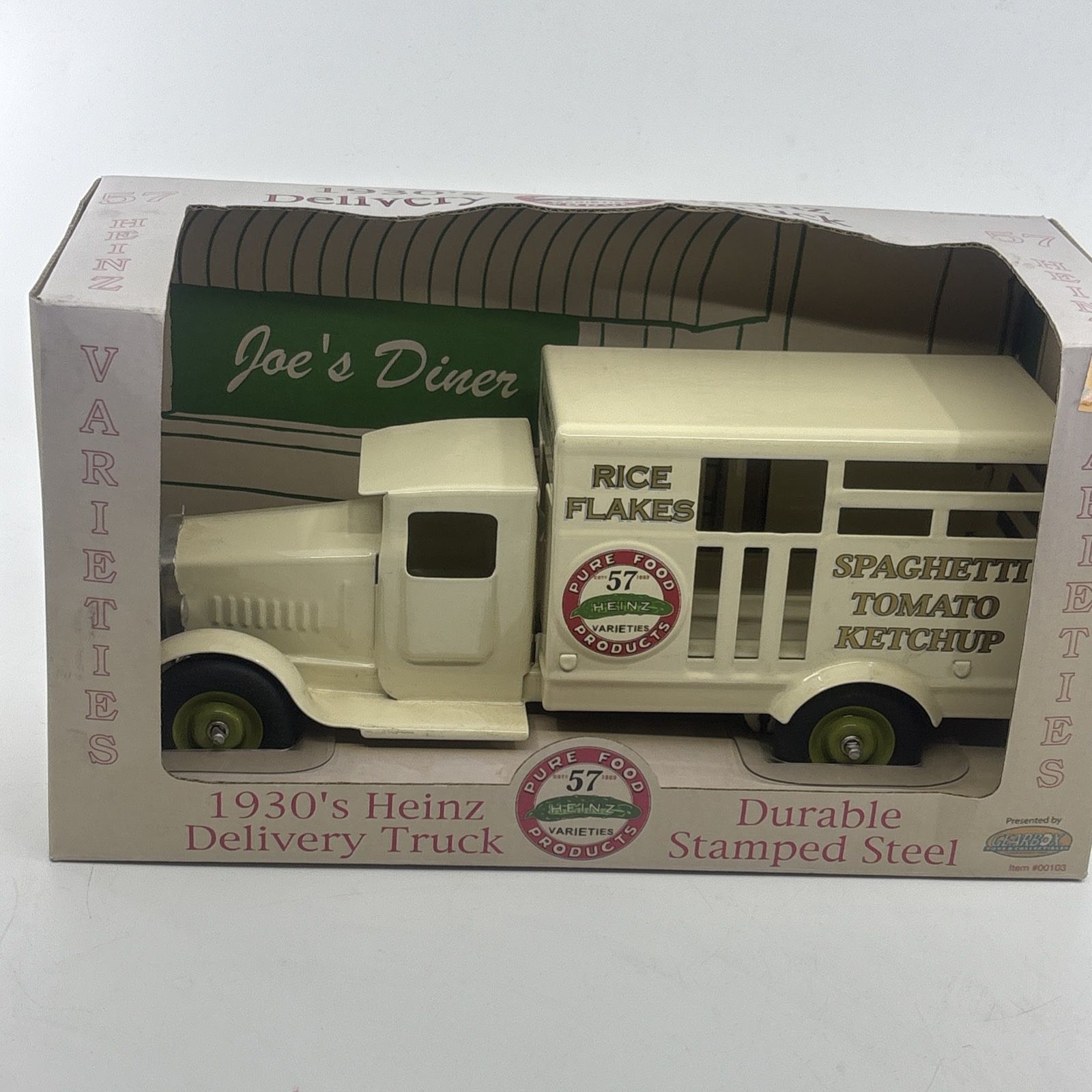 1930's Heinz Delivery Truck 12" Stamped Steel by Gearbox Toys NIB from 2002