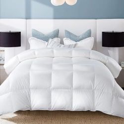 Brand New Queen Feather Comforter, Filled with Feather and Down, White