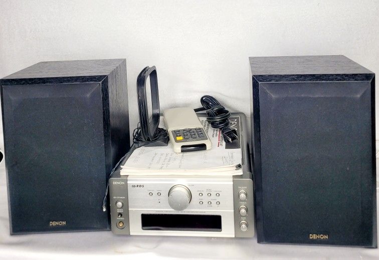 Denon Tuner Model Dura M7 With Denon Sate Lite Speakers Midel SC-65S