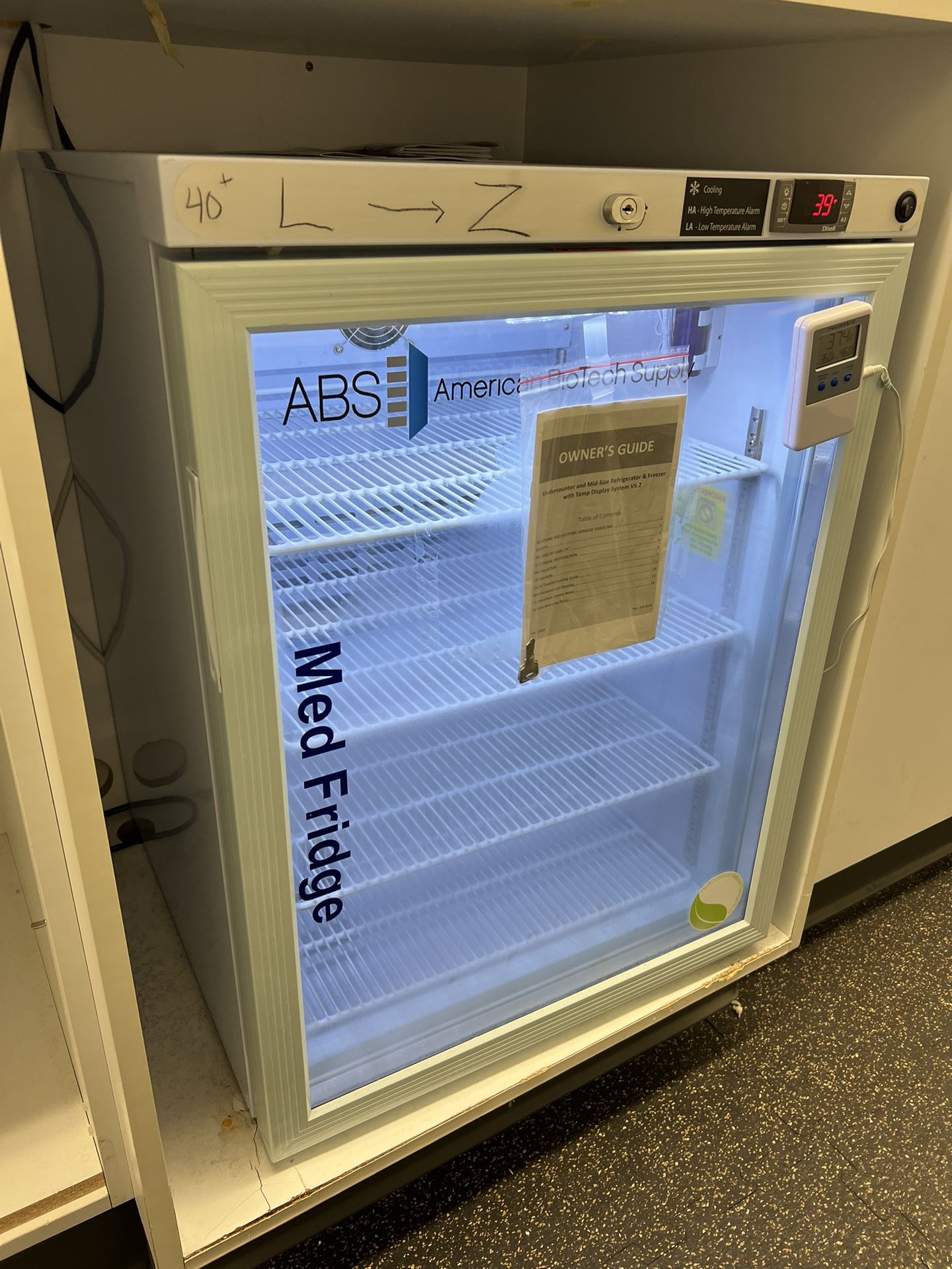 ABS Medical Glass Door Refrigerator