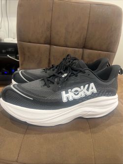 Size 14EE Hoka Running Sneakers Black White