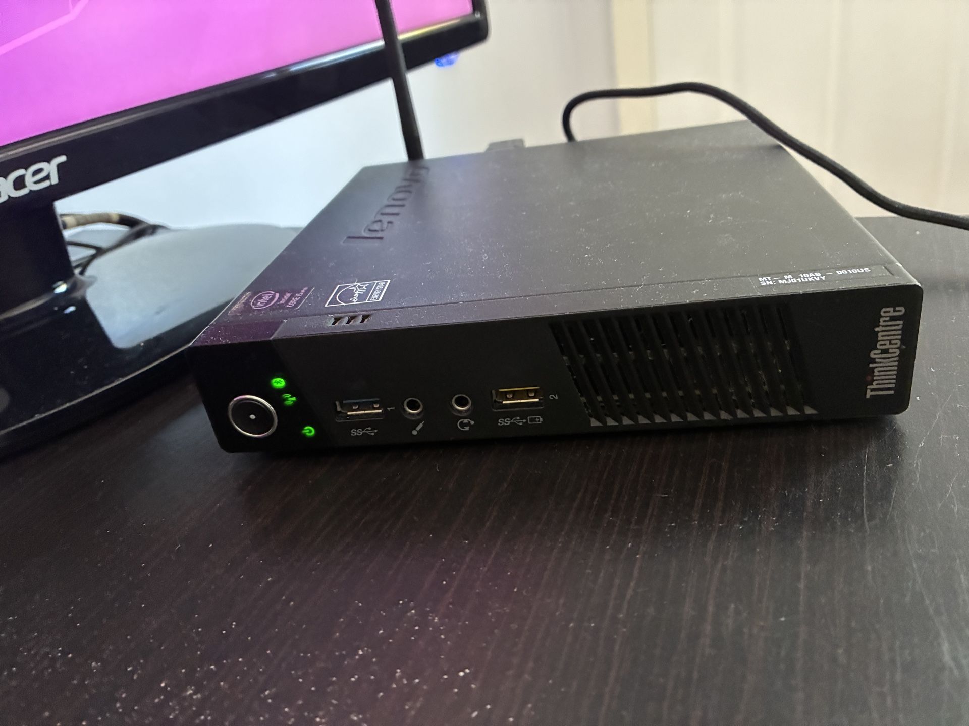 Lenovo ThinkCentre M93P + Two Monitors Acer S271HL