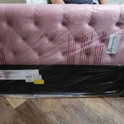 holland house pink bed full headboard and corner side