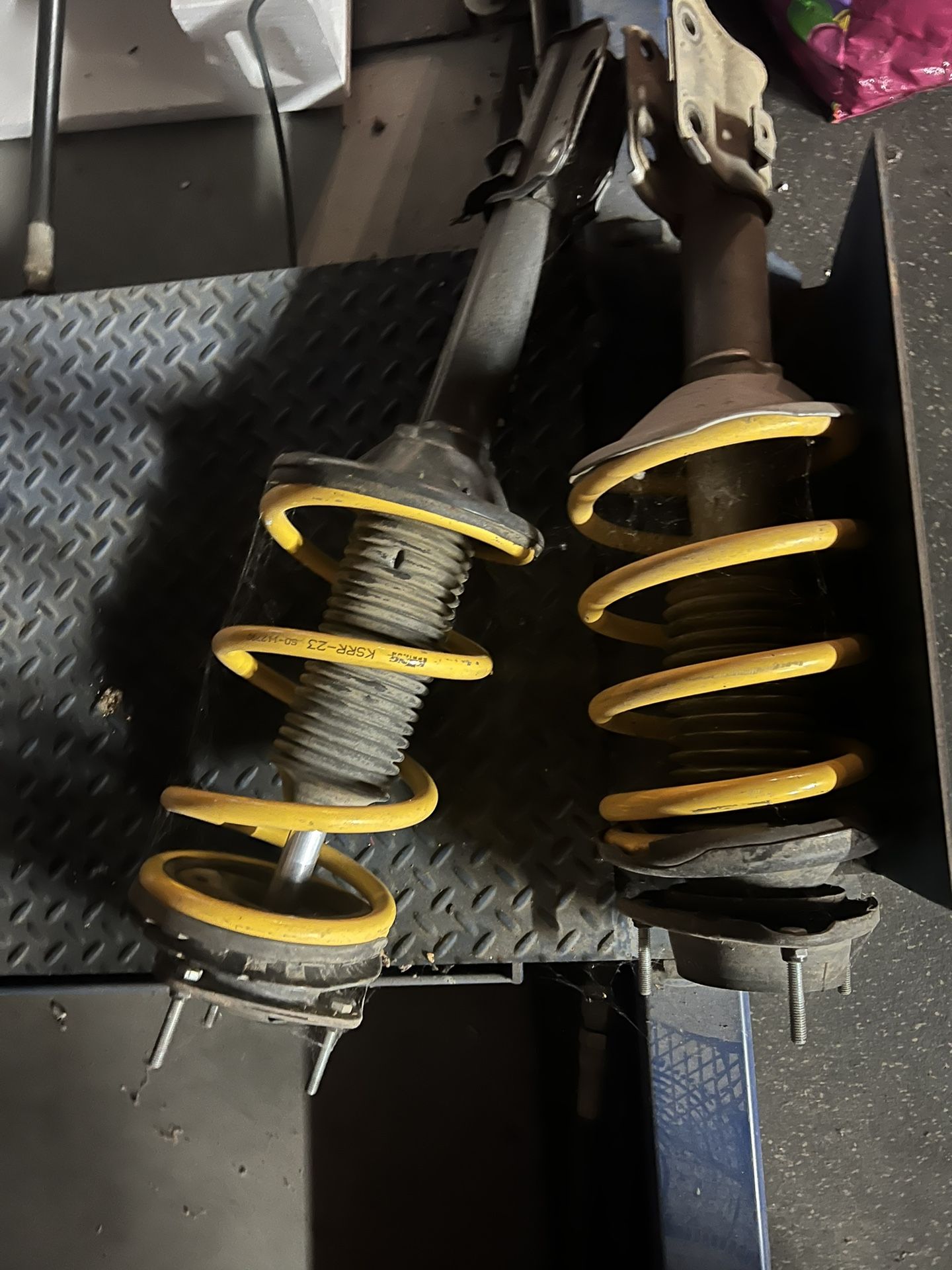 Subaru Struts With Aftermarket Springs