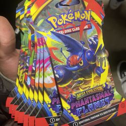 9 pokemon Phantasmal flames Booster Packs