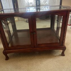 Wooden And Glass Display Case