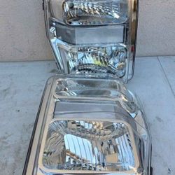 08-10 Ford F250 F350 F450 F550 Super Duty Headlights Luces Micas Calaveras Faros Faroles Focos