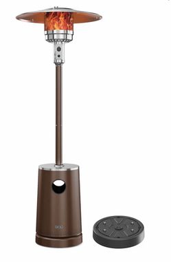EAST OAK 50,000 BTU Patio Heater with Sand Box, Table Design, Double-Layer Stainless Steel Burner