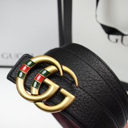 Black Genuine Leather Belt