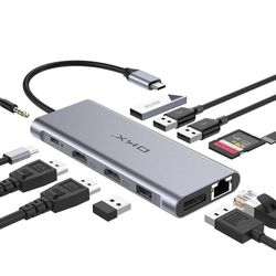 Docking Station, USB C Docking Station, USB C Hub 13 in 1 Triple Display with 100W PD Charging, 2 HDMI, DP, USB-C Data Transfer, 3 USB 3.0, 2 USB 2.0