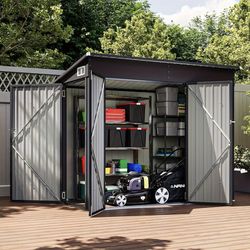8X4 FT Outdoor Metal Storage Shed
