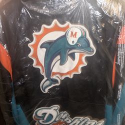 Leather NFL Dolphin Jacket 