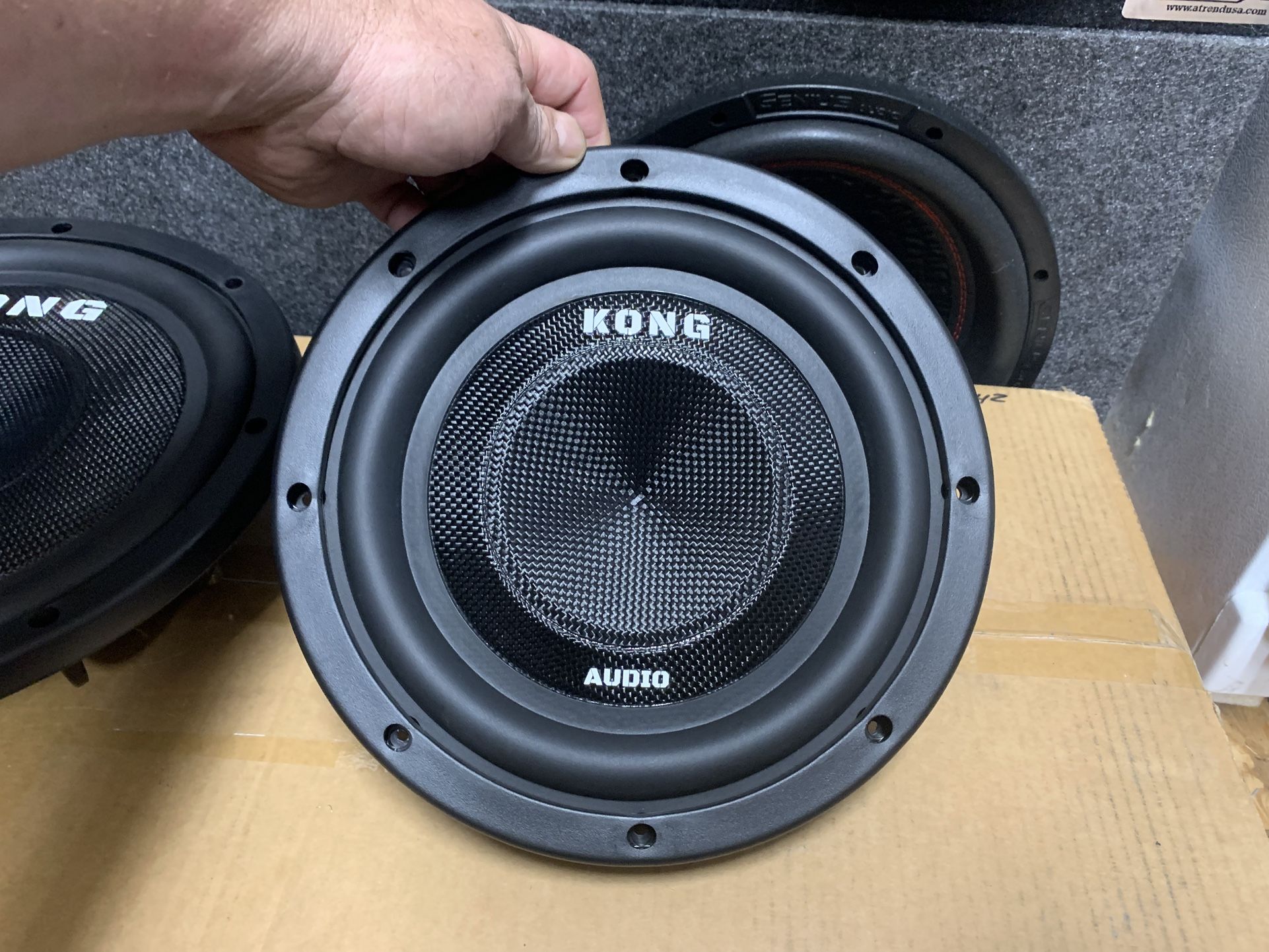 New 10” Kong Audio Slim Mount Car Subwoofer $90 Each