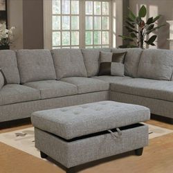 Sectional And Ottoman 