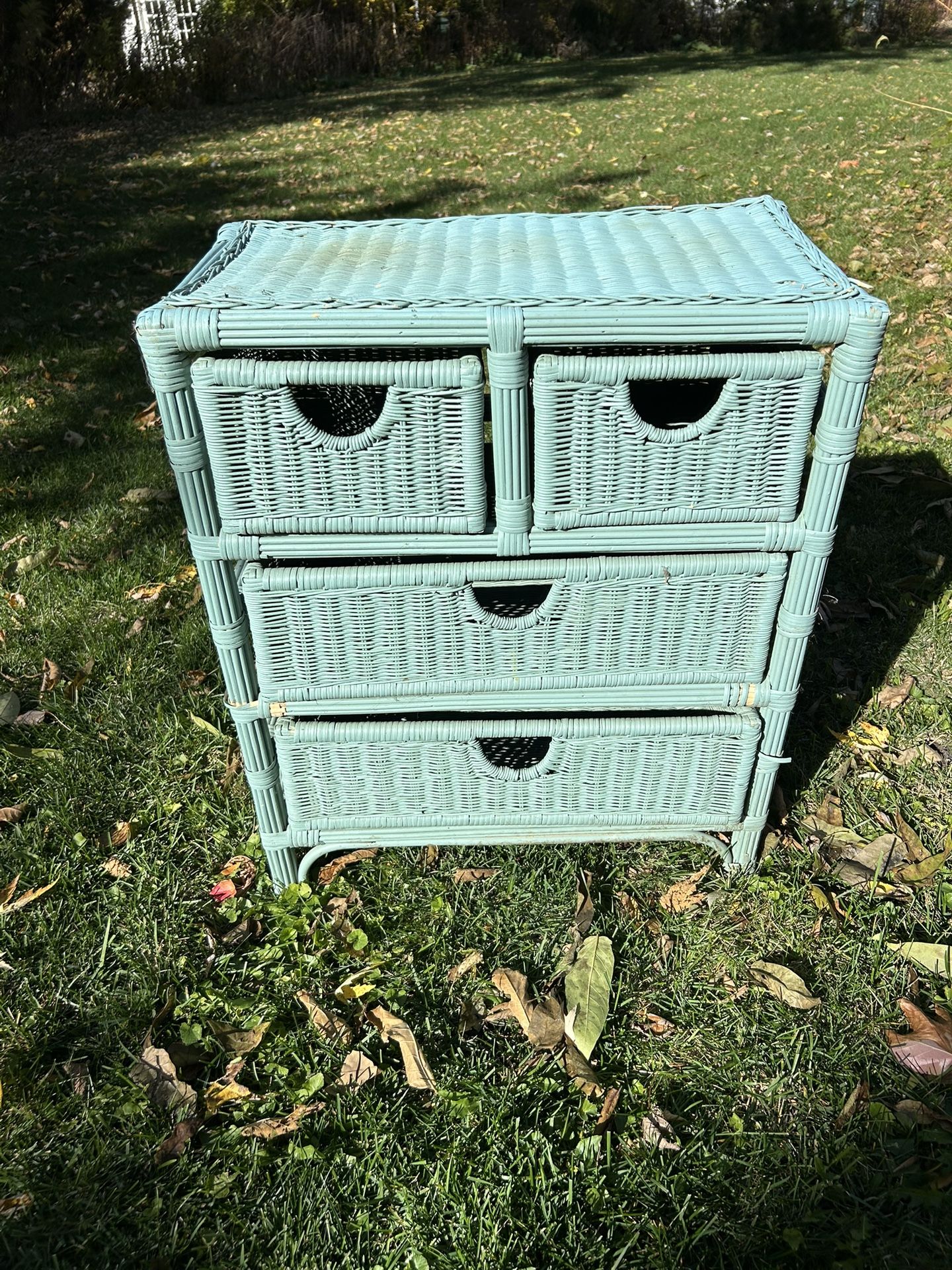Vintage Wicker Dresser