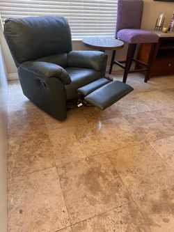 leather reclining chair