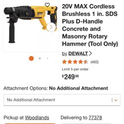 Dewalt Pex-A And Rotary Hammer Drill With Charge And Batteries 